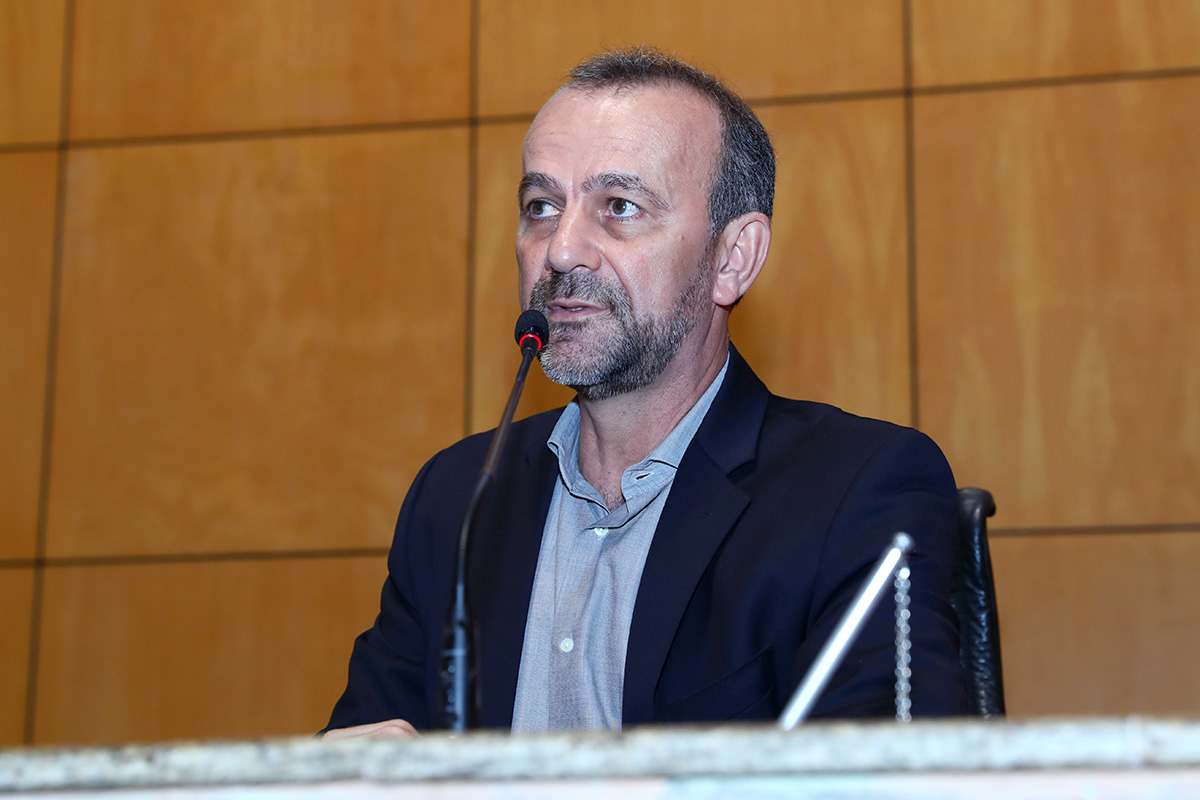 Helder Salomão fala em seminário na Assembleia Legislativa do ES, 2020
